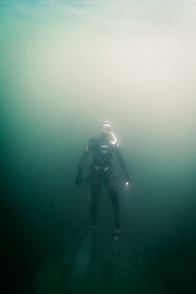 Freediving moment