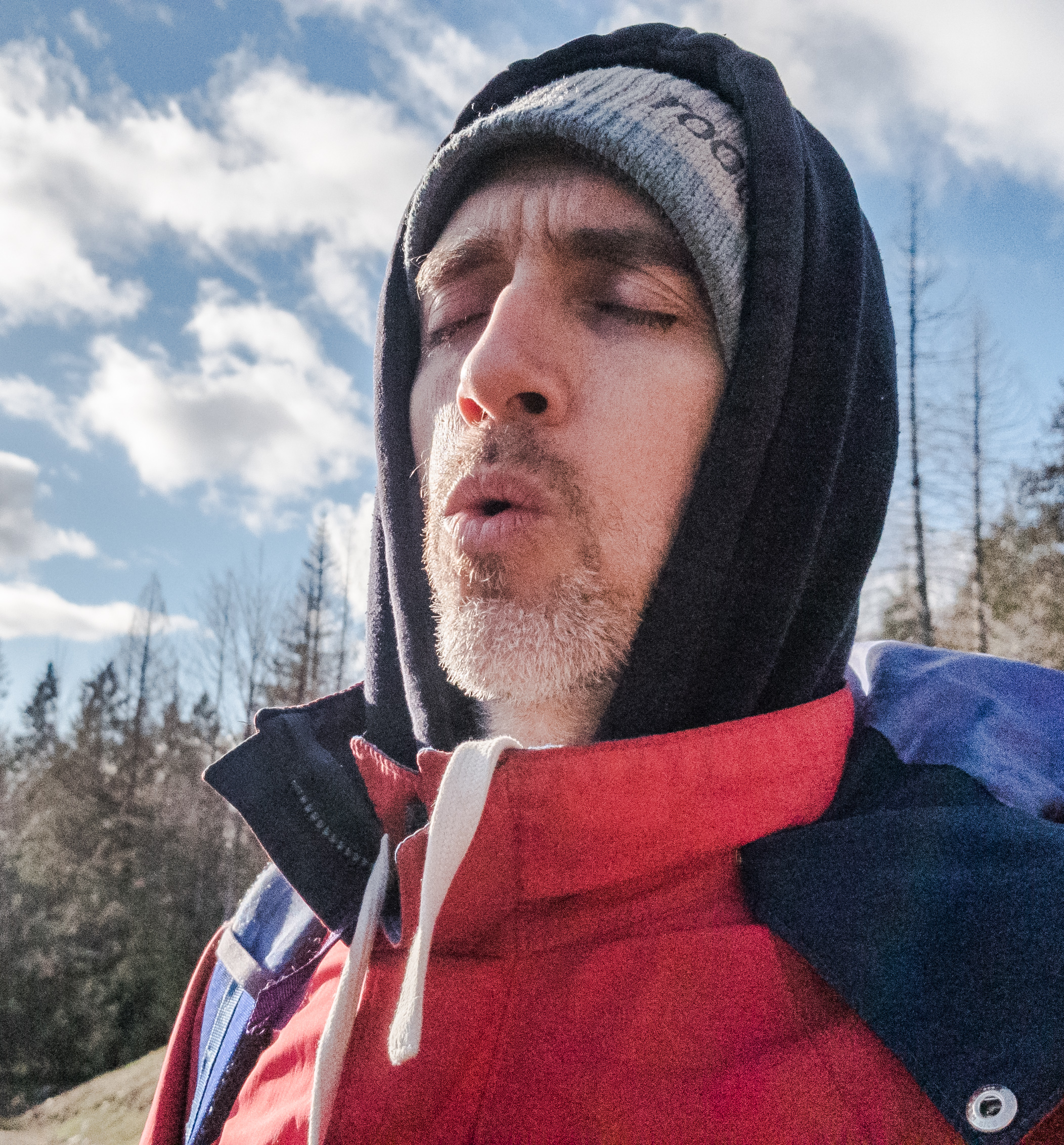 Breathing practice in nature